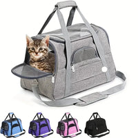 Sac transport chat grand format – ouverture principale zippée accès facile