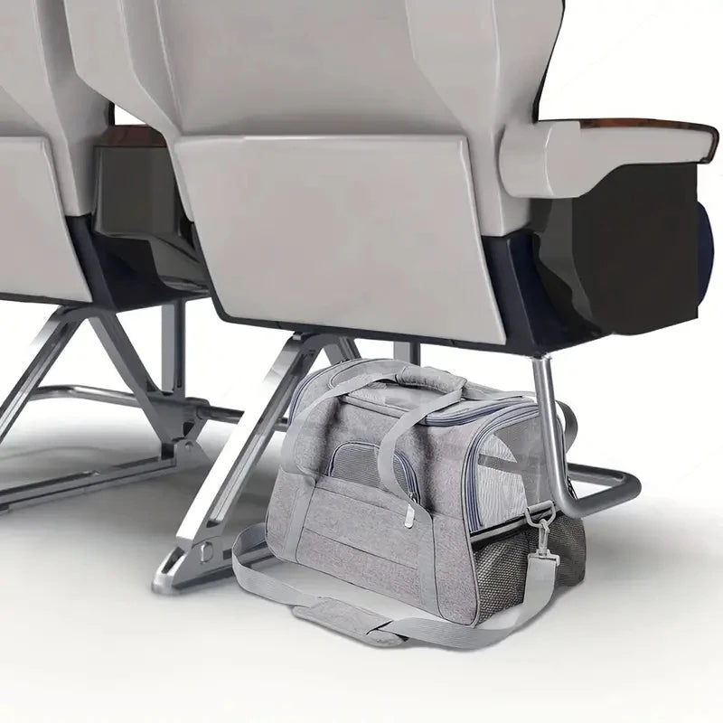 Transportin chat souple – parois mesh aérées confort maximal transport