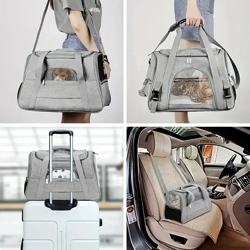 Transportin chat souple grande taille jusqu’à 8 kg – vue principale