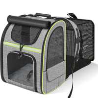 Sac à dos transport chat extensible pare-soleil intégré – mesh respirant 360