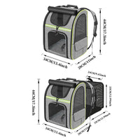 Sac dos chat extensible – ouverture principale et latérale accès facile