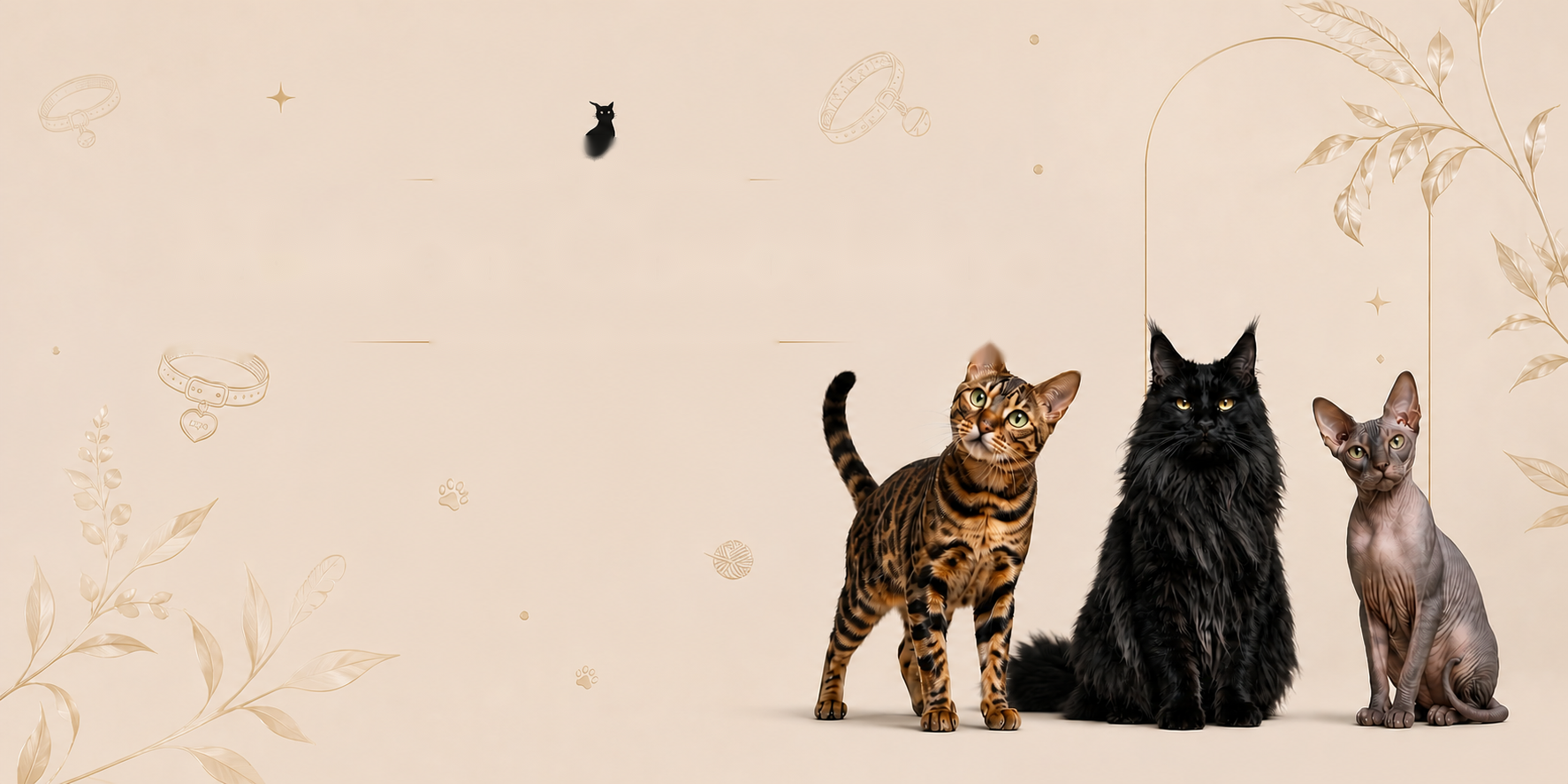 Bannière chat Maison Chatelaine sans texte